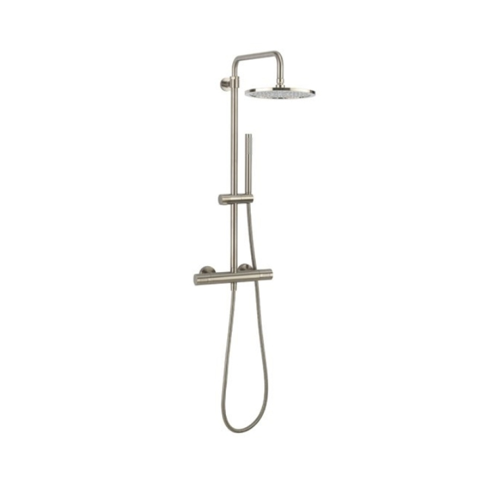 Product Cut out image of the Crosswater Central Brushed Stainless Steel Multifunction Thermostatic Shower Kit